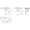 Раковина IDEAL STANDARD Dea T044801